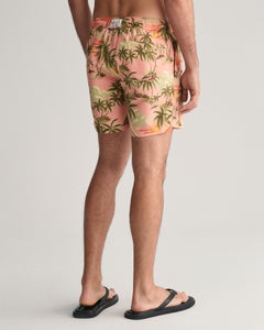 GANT - Hawaiian Print Swim Shorts In Peachy Pink 922416008 624