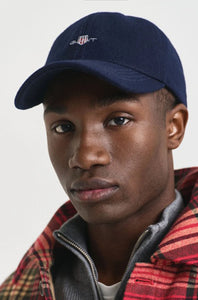 GANT - Shield Melton Cap In Classic Dark Blue 9900212 409
