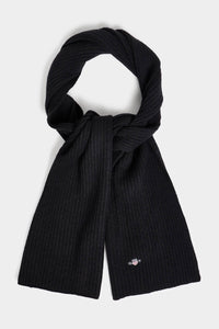 GANT - Black Shield Wool Knit Scarf 9920205 009