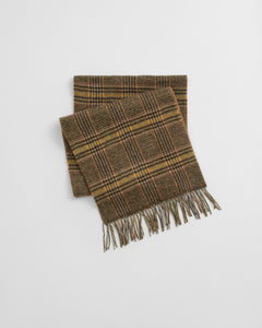 GANT - Double-Faced Check Scarf in Warm Khaki 9920251 213
