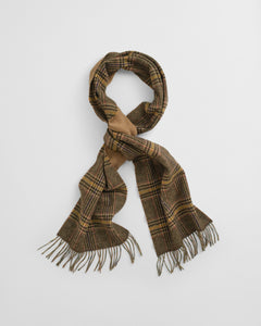 GANT - Double-Faced Check Scarf in Warm Khaki 9920251 213