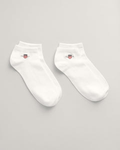 GANT - 2-Pack Shield Ankle Socks in White 9960292 110