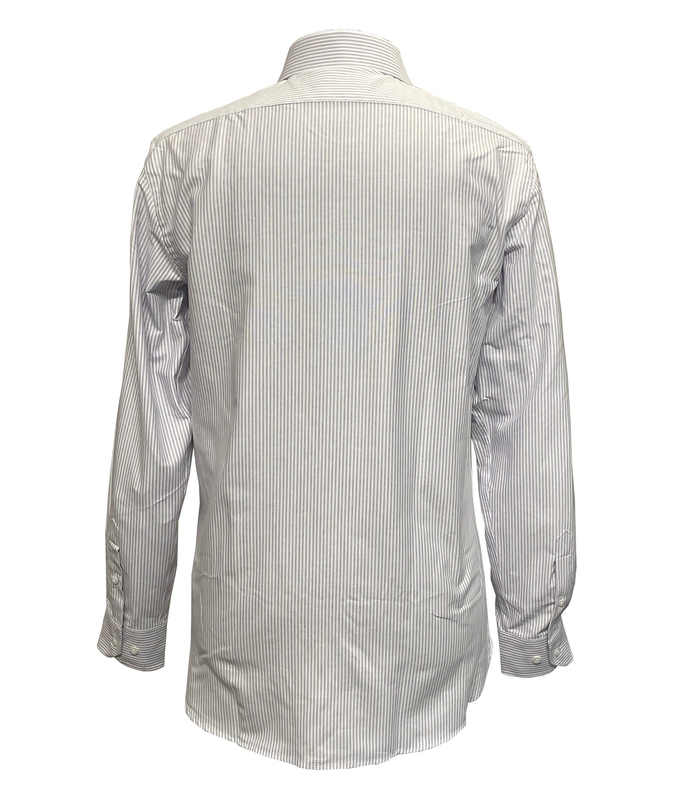 PAL ZILERI - Regular Fit Striped Oxford Cotton Shirt in Violet