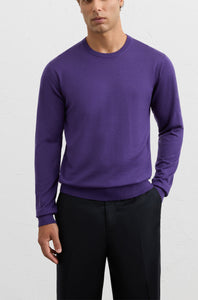PAL ZILERI - Violet Wool Crew Neck Sweater