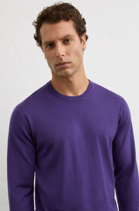 PAL ZILERI - Violet Wool Crew Neck Sweater