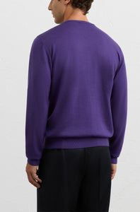 PAL ZILERI - Violet Wool Crew Neck Sweater