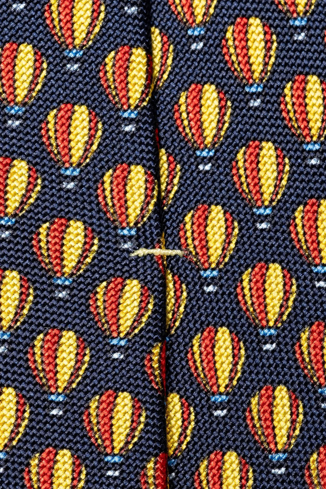 ETON - Dark Blue Hot Air Balloon Design Silk Tie A0003157227