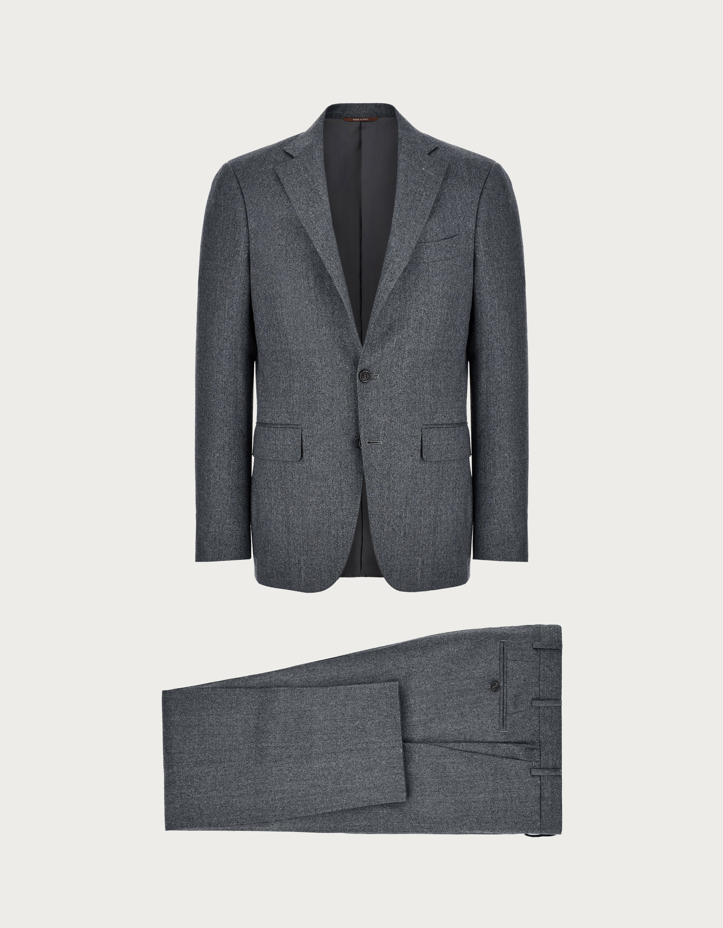 CANALI - Grey Flannel Impeccable Wool Modern Fit Suit 13280/31/7R-AR03472.201