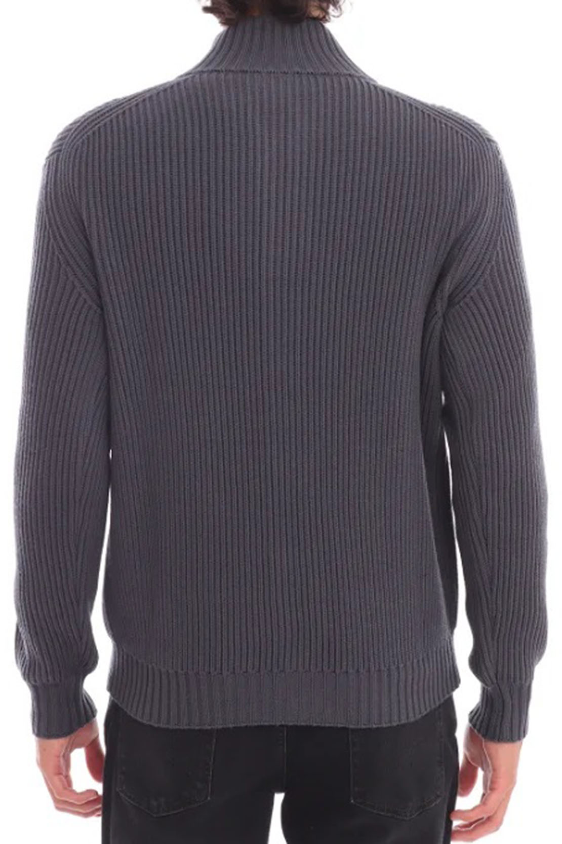 FILIPPO DE LAURENTIIS - Graphite Grey Chunky Merino Wool Cardigan BB3MLTWM71 970