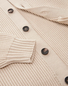 FILIPPO DE LAURENTIIS - Beige Chunky Merino Wool Cardigan BB3MLTWM71 061