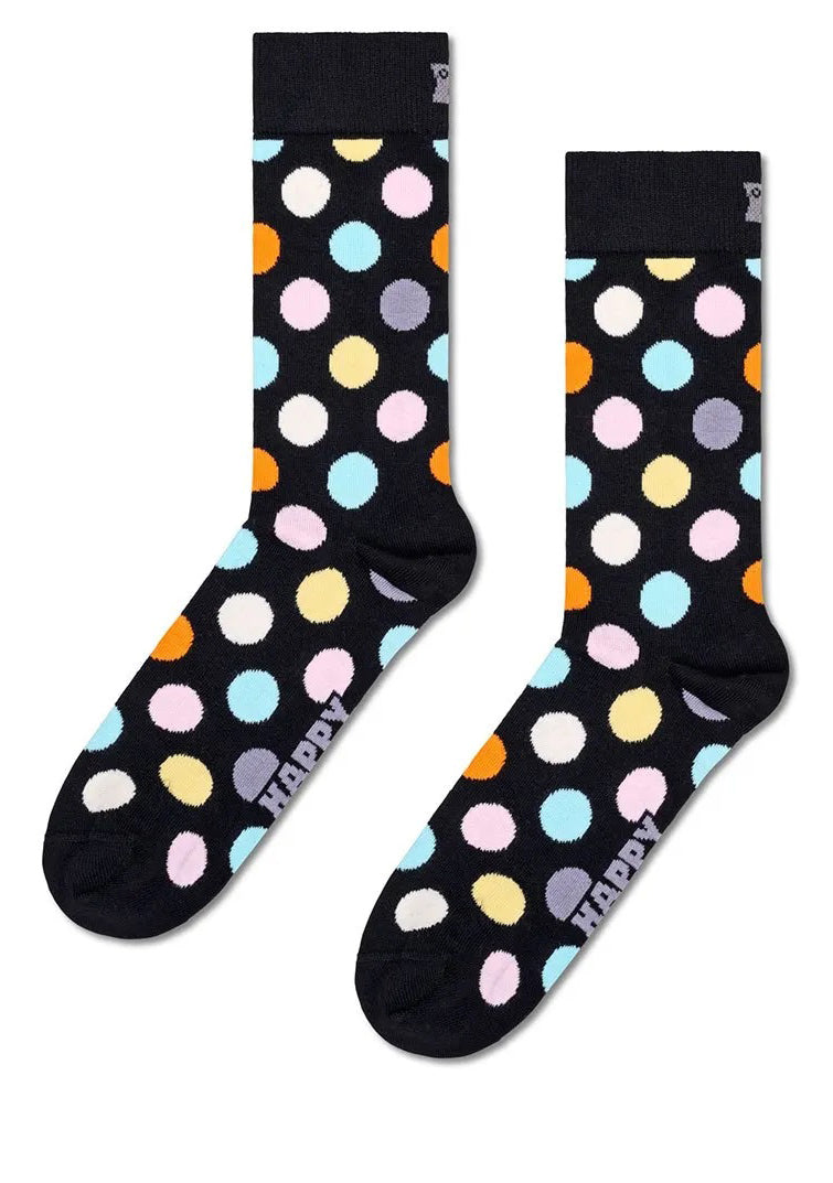 HAPPY SOCKS - Big Dot Socks in Black - BD001-9350
