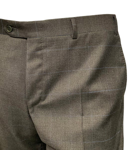 CANALI - Grey With Blue Windowpane Check Wool Suit 12280/19-BF02565-117