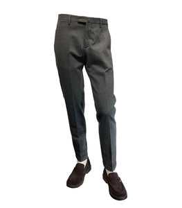 BRIGLIA 1949 - Charcoal Grey Bi-Stretch Jersey Trousers BG03P 400110 060