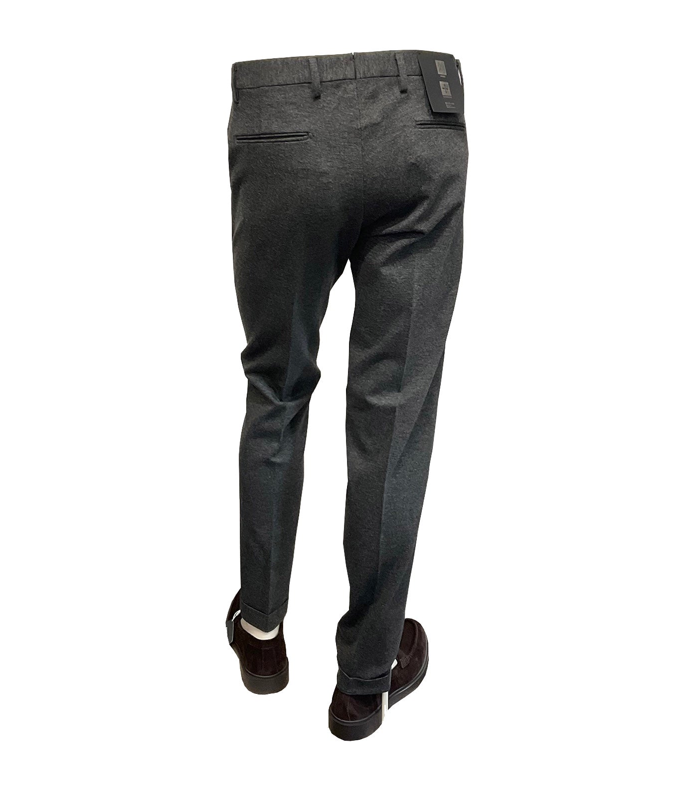 BRIGLIA 1949 - Charcoal Grey Bi-Stretch Jersey Trousers BG03P 400110 060