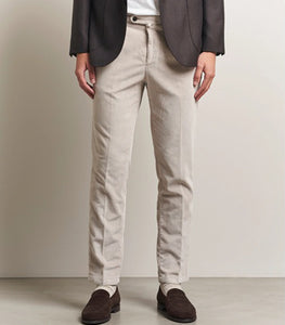 BRIGLIA 1949 - Yuta Beige Easy Fit Corduroy Trousers BG21-400067-023