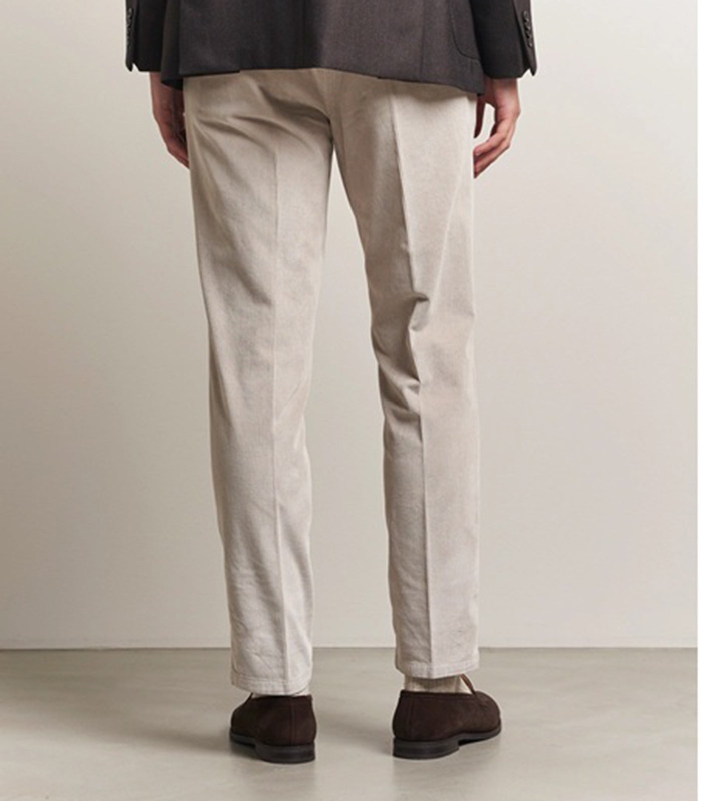 BRIGLIA 1949 - Yuta Beige Easy Fit Corduroy Trousers BG21-400067-023