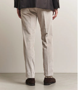 BRIGLIA 1949 - Yuta Beige Easy Fit Corduroy Trousers BG21-400067-023