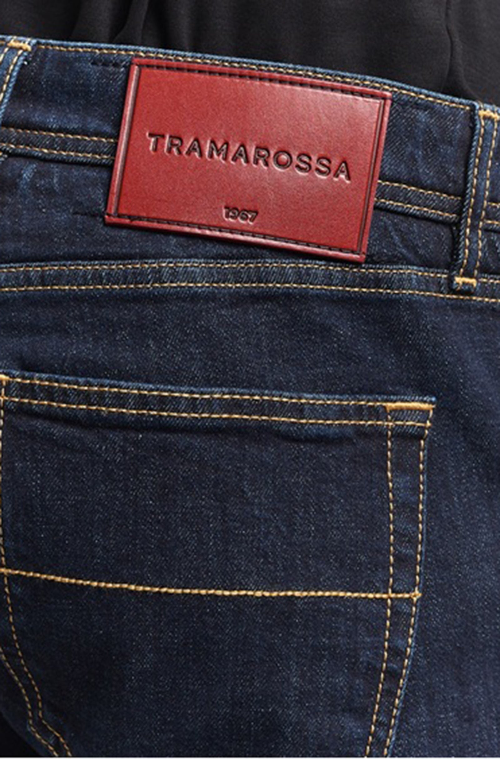 TRAMAROSSA - MICHELANGELO Stretch Jeans In Blue Raw Wash