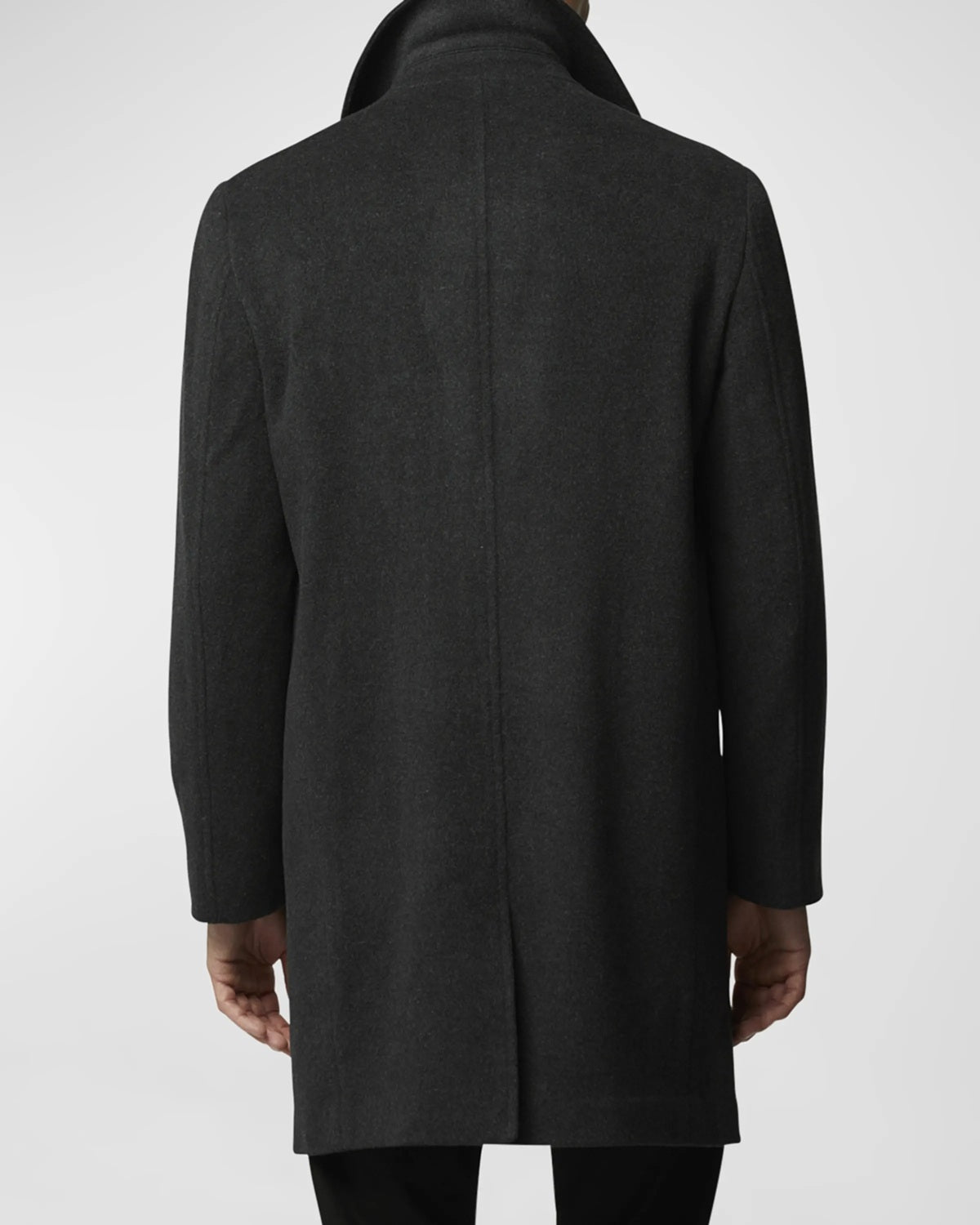 RODD AND GUNN - ARCHERS Wool and Cashmere Overcoat in GRANITE