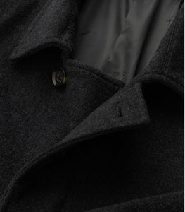 RODD AND GUNN - ARCHERS Wool and Cashmere Overcoat in GRANITE
