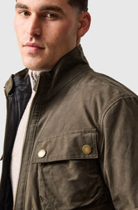 RODD & GUNN - ABERDEEN Jacket in DEEP OLIVE with Detatchable inner BP1568