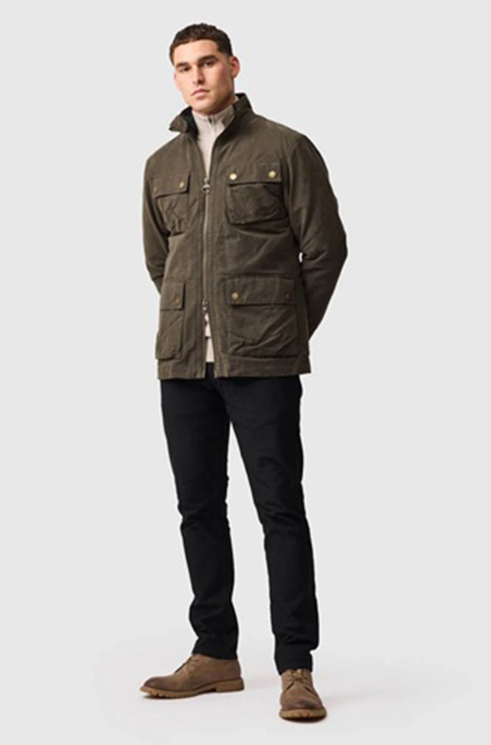 RODD & GUNN - ABERDEEN Jacket in DEEP OLIVE with Detatchable inner BP1568