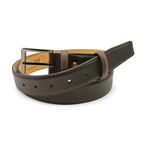 HUXLEY TANNER - BALLESTEROS 35mm Napa Leather Belt in Brown BAL002