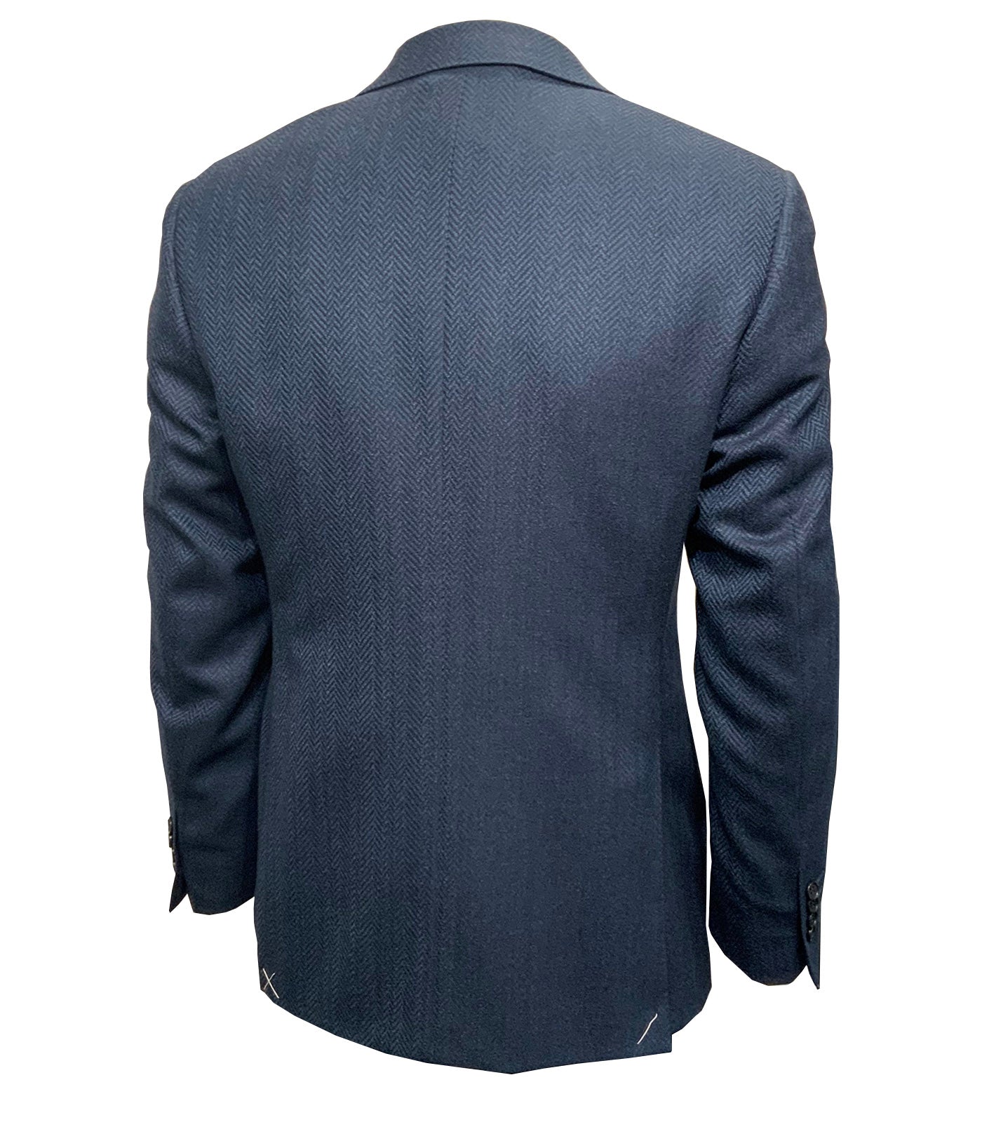 CANALI - Herringbone Wool Blazer in Dark Blue 13290-CF05818-802