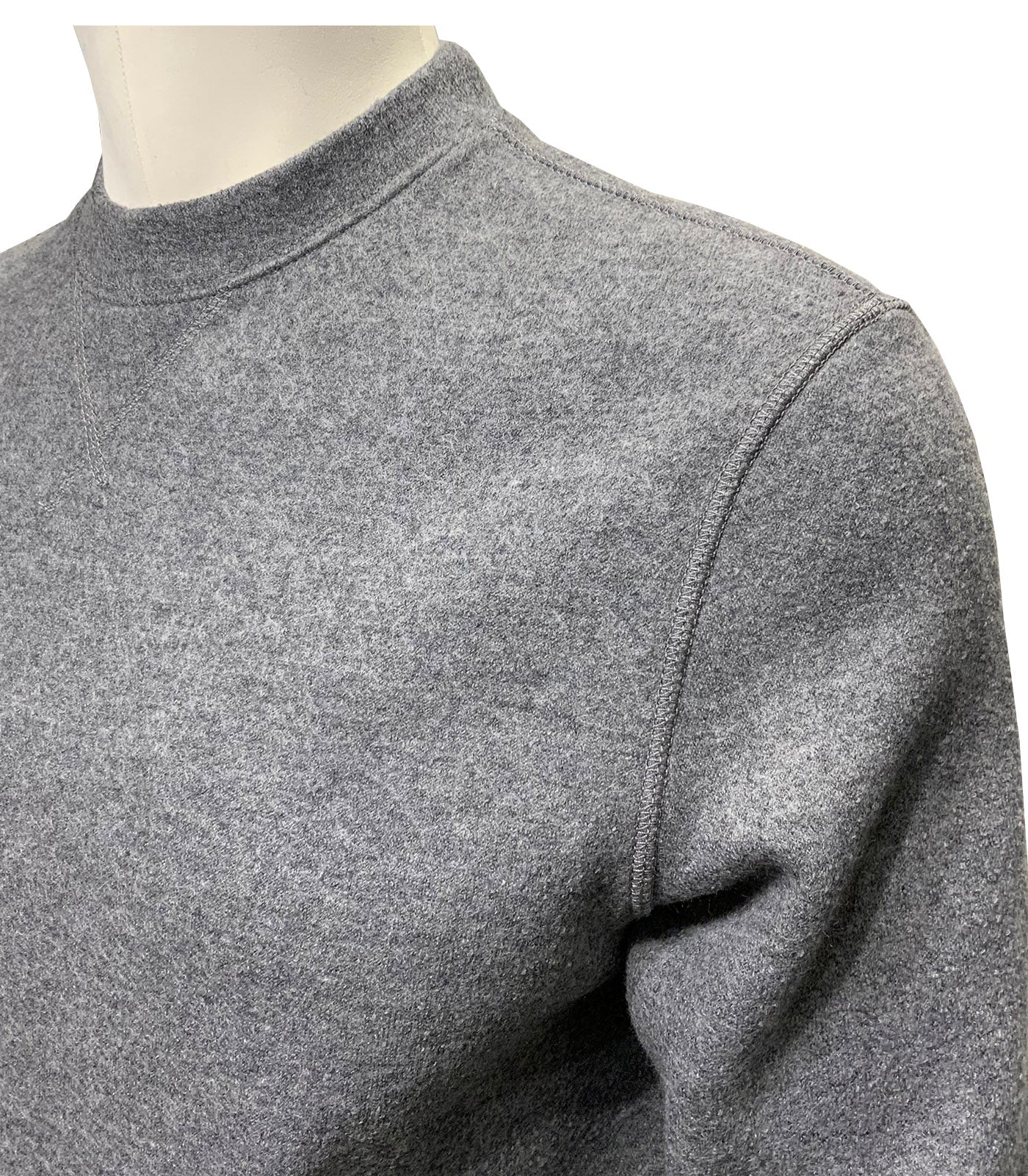 CIRCOLO 1901 - CN5111 Boiled Wool Premium Sweatshirt in Scuro Grey