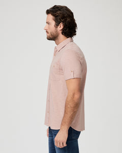 PAIGE - BRAYDEN Short Sleeve Roll Tab Shirt In Twilight Haze M948F96-4135