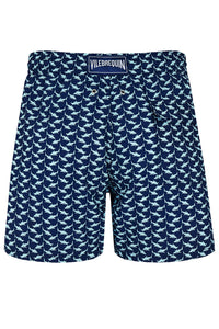 VILEBREQUIN - Dark Blue MOOREA Net Sharks Swim Shorts MOOC4B01-390