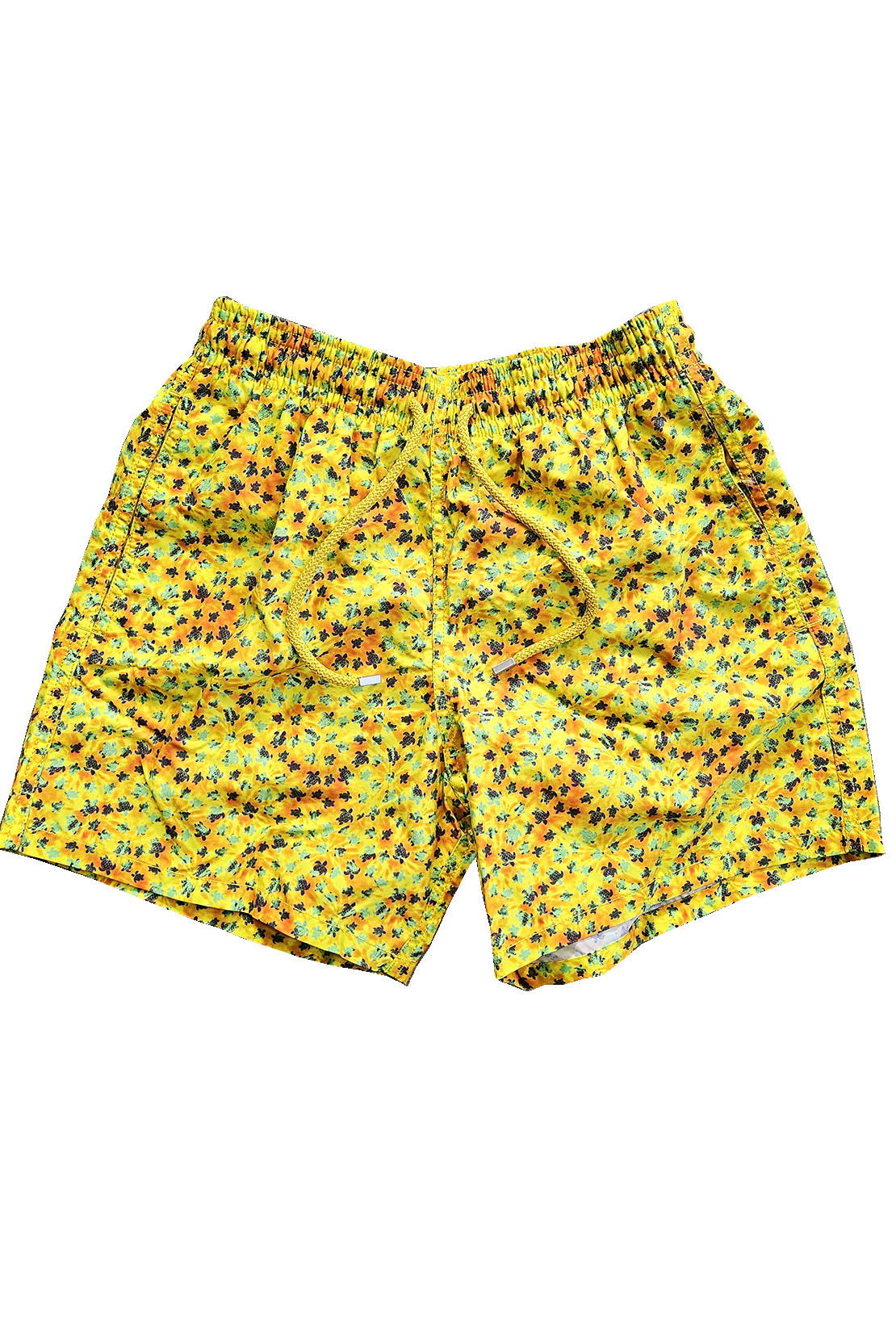 VILEBREQUIN - Sun Yellow MOOREA Micro Turtles Swim Shorts MOOC4B38-110
