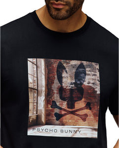 PSYCHO BUNNY - CARY Graphic T-Shirt In BLACK