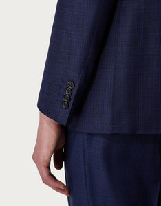 CANALI - Dark Blue Crossweave Detail Wool KEI 2 Button Jacket 13275-CF00863-315