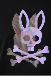 PSYCHO BUNNY - Chicago HD Dotted Graphic Tee in Black B6U412Z1PC BLK