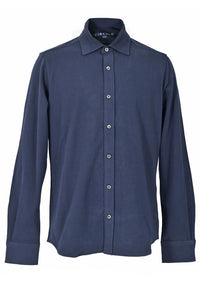 CIRCOLO 1901 - Super Soft Stretch Cotton Jersey Shirt in Ocean Blue CN4036