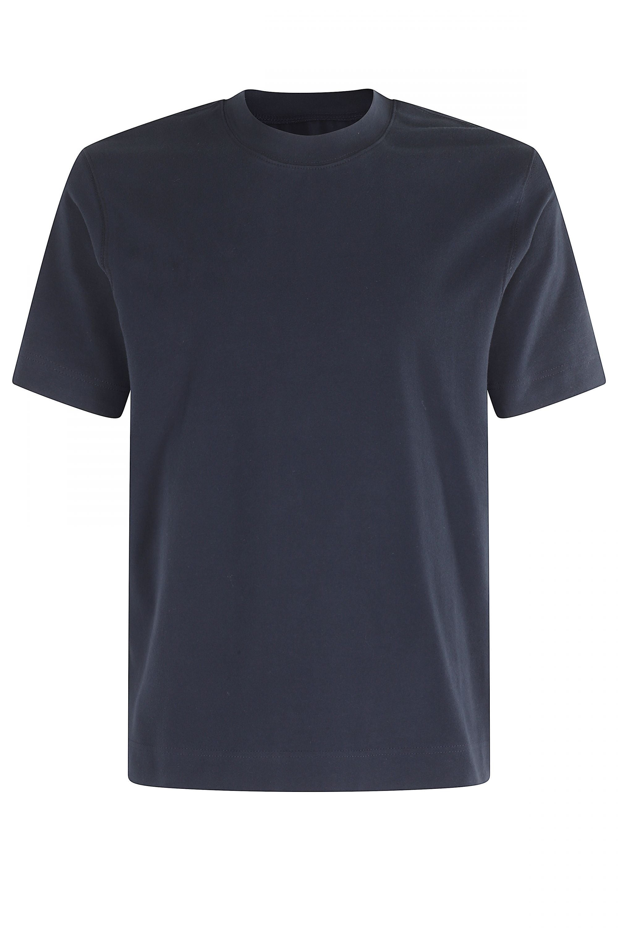 CIRCOLO 1901 - CN4952 Cashmere Touch Short Sleeved T-Shirt In Dark Blu Notte