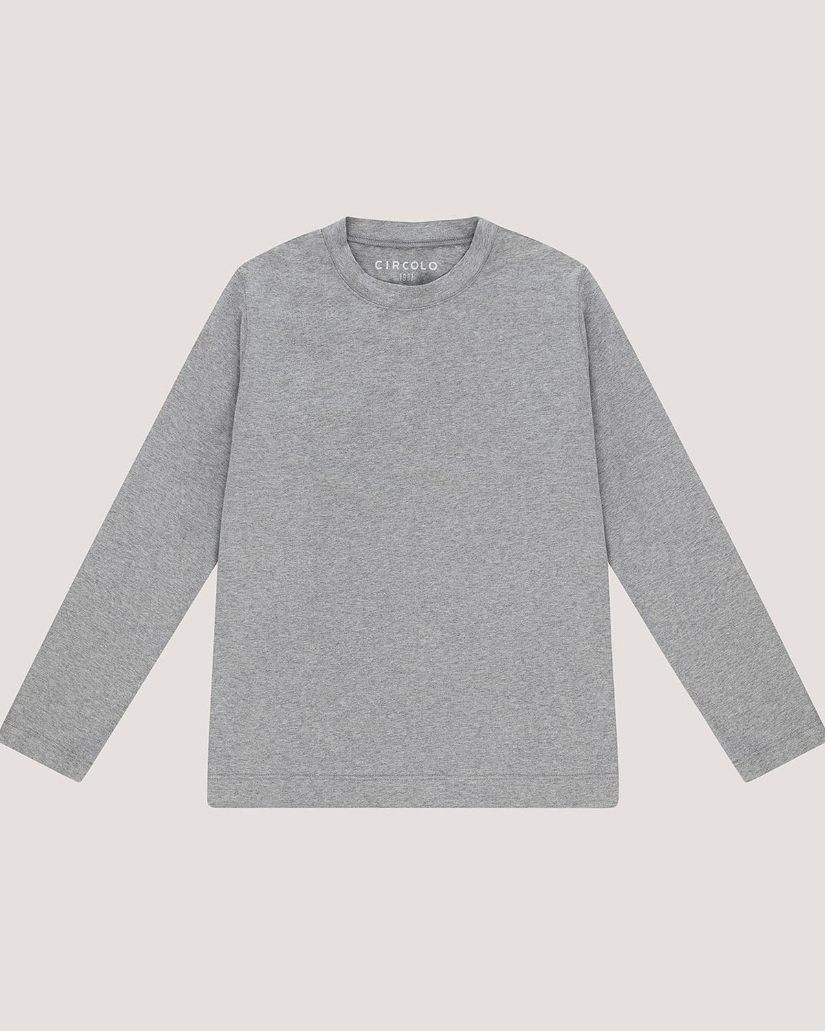 CIRCOLO 1901 - CN4952 Cashmere Touch Long Sleeved T-Shirt In Grey