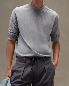 CIRCOLO 1901 - CN4952 Cashmere Touch Long Sleeved T-Shirt In Grey