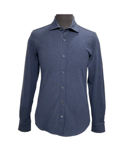 CIRCOLO 1901 - CN4955 Jersey Cotton Shirt in Dark Blue