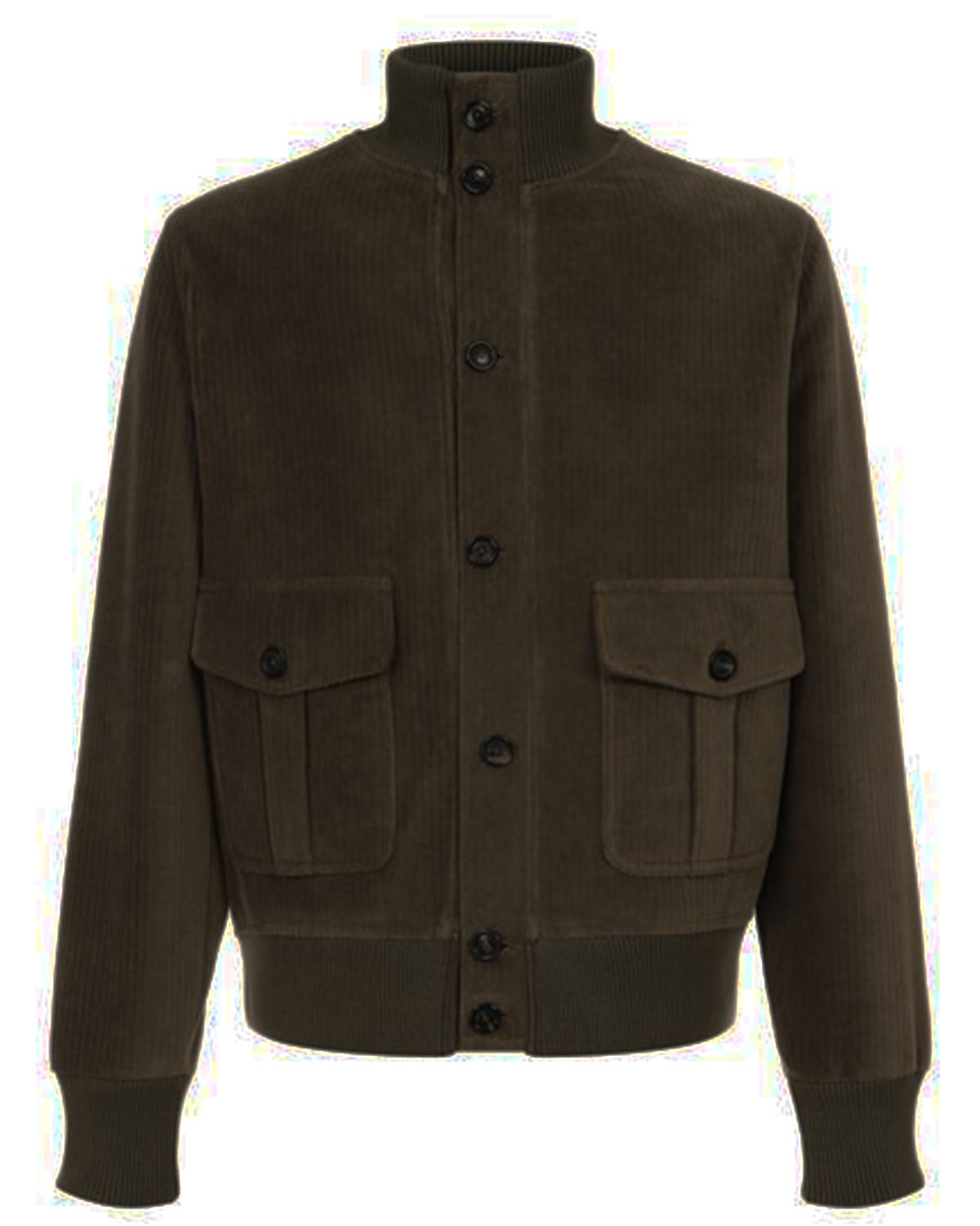 CIRCOLO 1901 - CN4966 CORDUROY VALSTAR Style Button Up Cardigan in Dark Brown