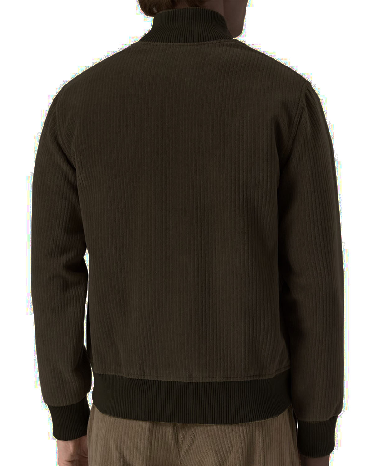 CIRCOLO 1901 - CN4966 CORDUROY VALSTAR Style Button Up Cardigan in Dark Brown
