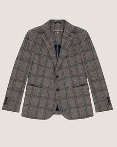 CIRCOLO 1901 - CN5038 Windowpane Jacket in Cioccolato