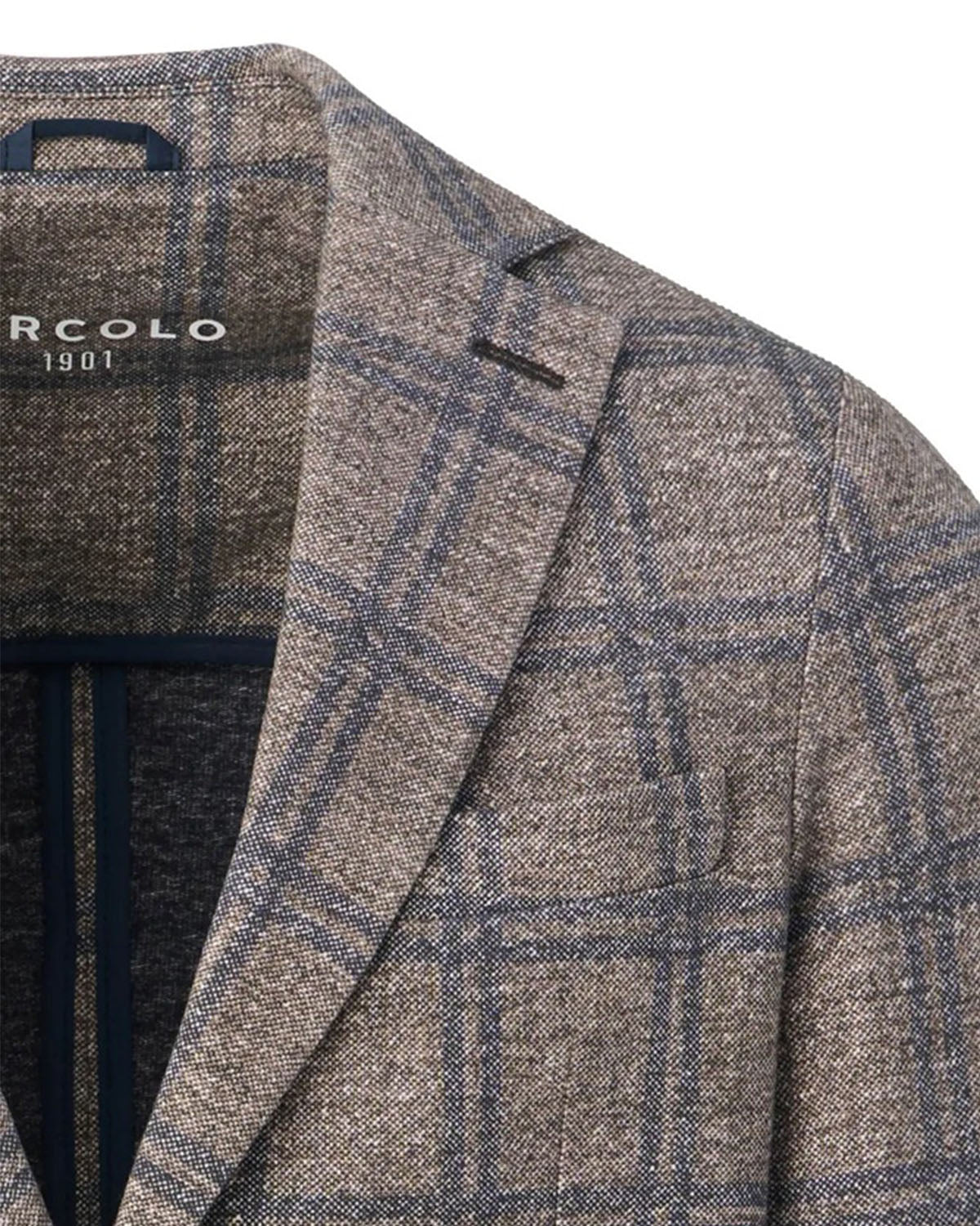 CIRCOLO 1901 - CN5038 Windowpane Jacket in Cioccolato