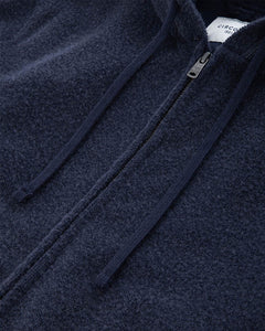 CIRCOLO 1901 - CN5136 Full Zip Hoodie in Blue Notte Bouclé