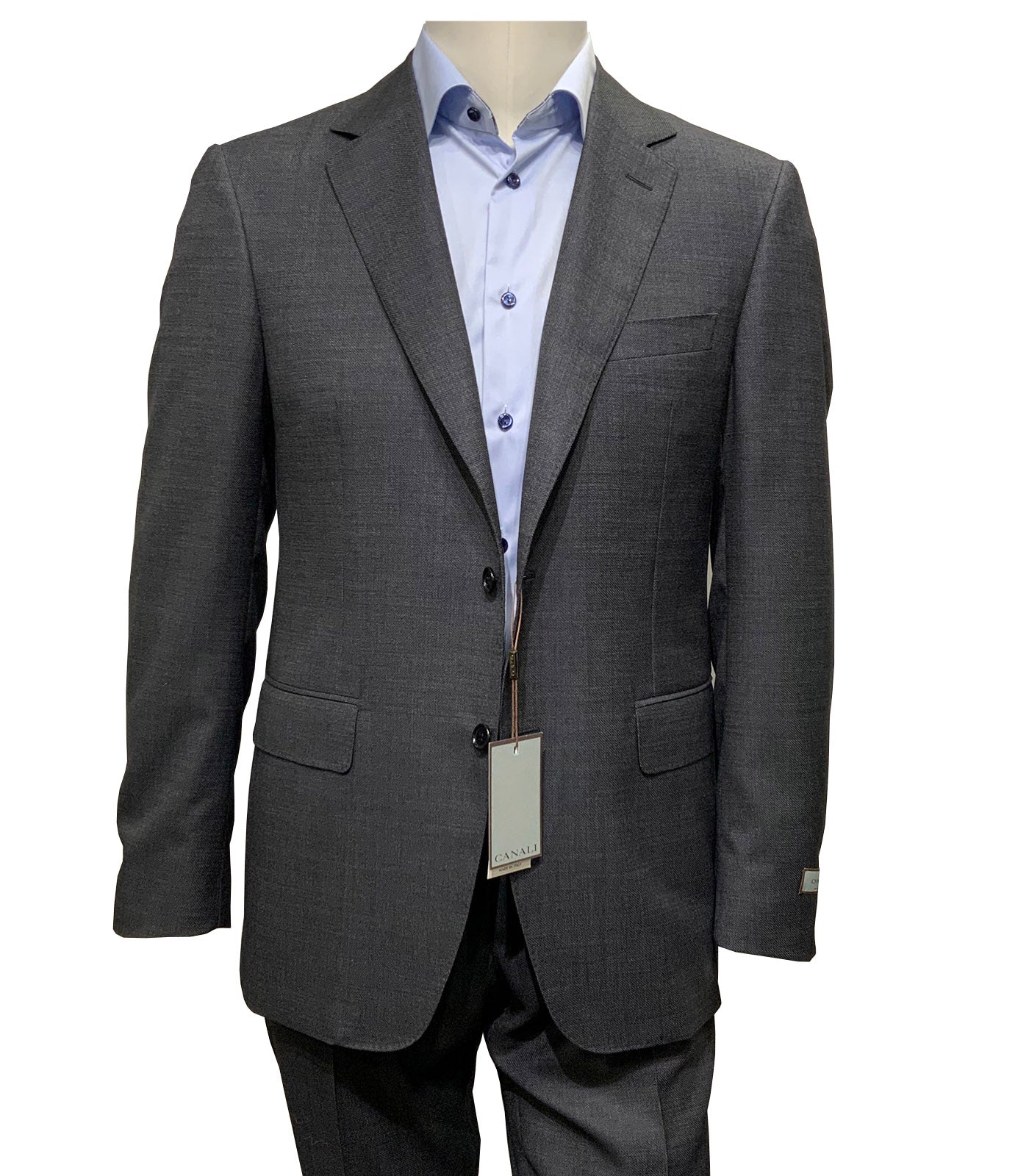 CANALI - Dark Grey Wool Suit 12280/19-AA05781-111