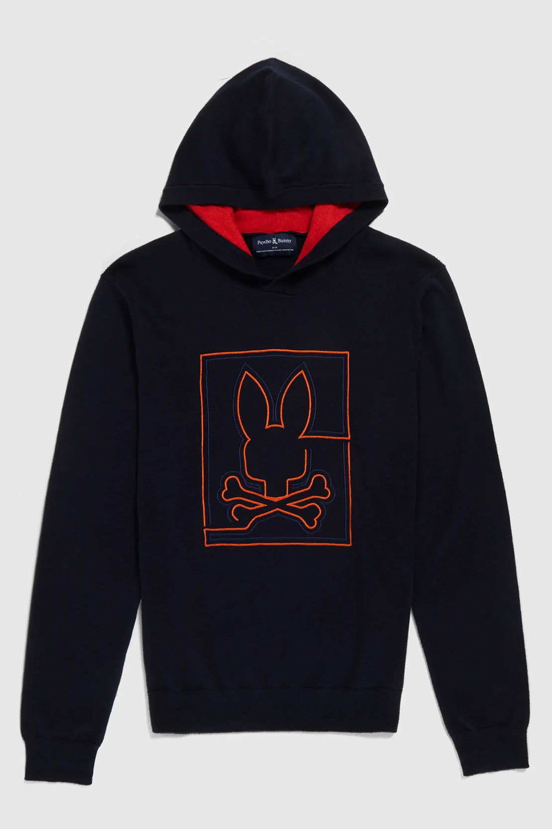 PSYCHO BUNNY - CHESTER Hooded Sweater in Navy Blue B6E520Z1SW