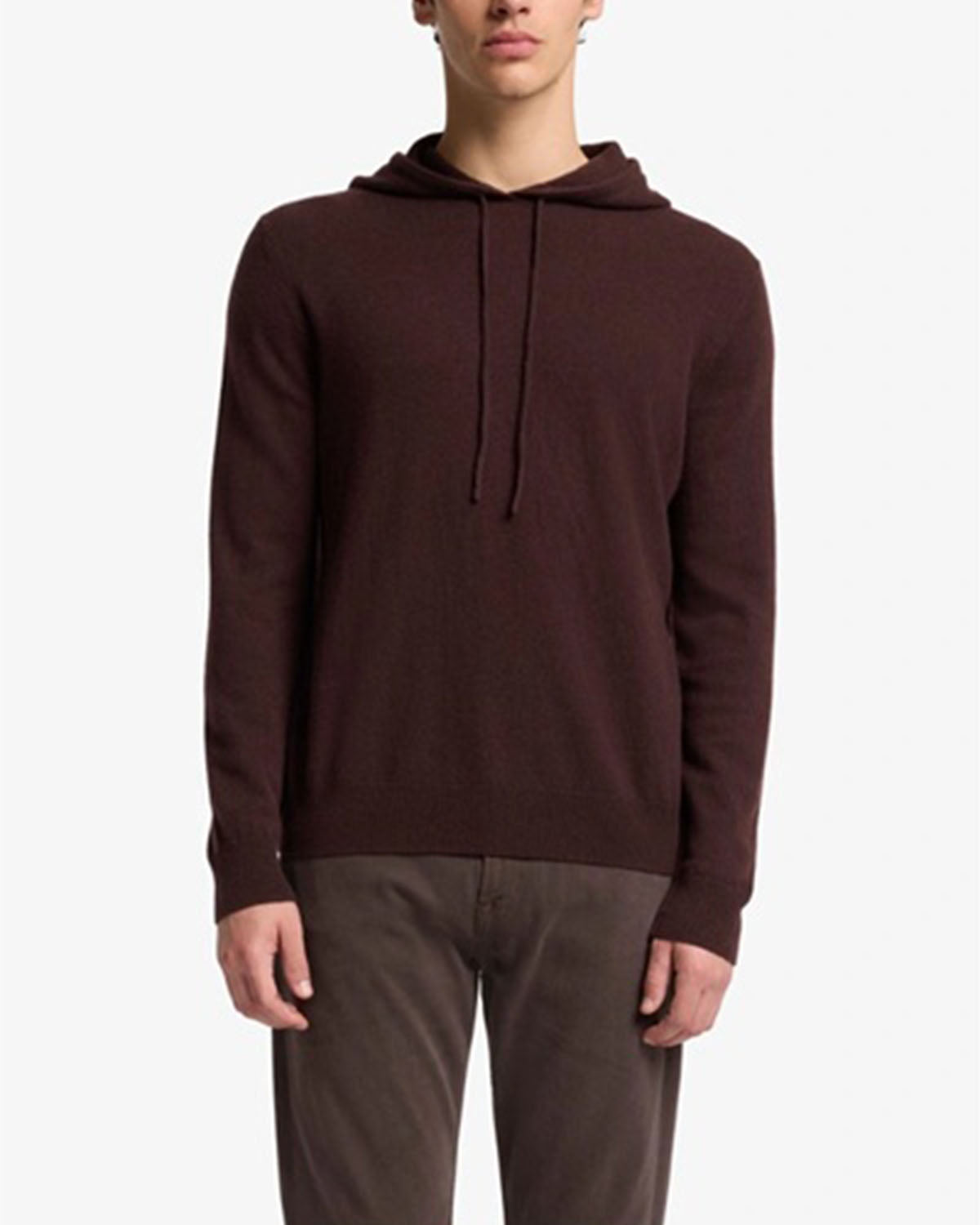 7 FOR ALL MANKIND - COFFEE BROWN Cashmere Hoodie 7M0C0F16 - 1PP
