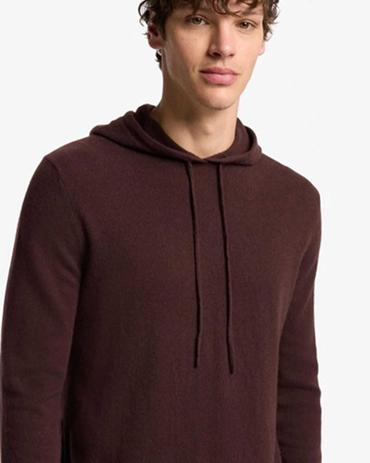7 FOR ALL MANKIND - COFFEE BROWN Cashmere Hoodie 7M0C0F16 - 1PP