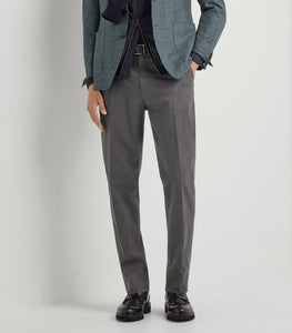 CANALI - Chinos In Super Soft Cotton-Dyed Microtwill In Grey D91697-PT01482-115